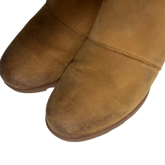 SOREL Joan Of Arctic Tan Leather Wedge II Bootie | 7.5 - Picture 9 of 12